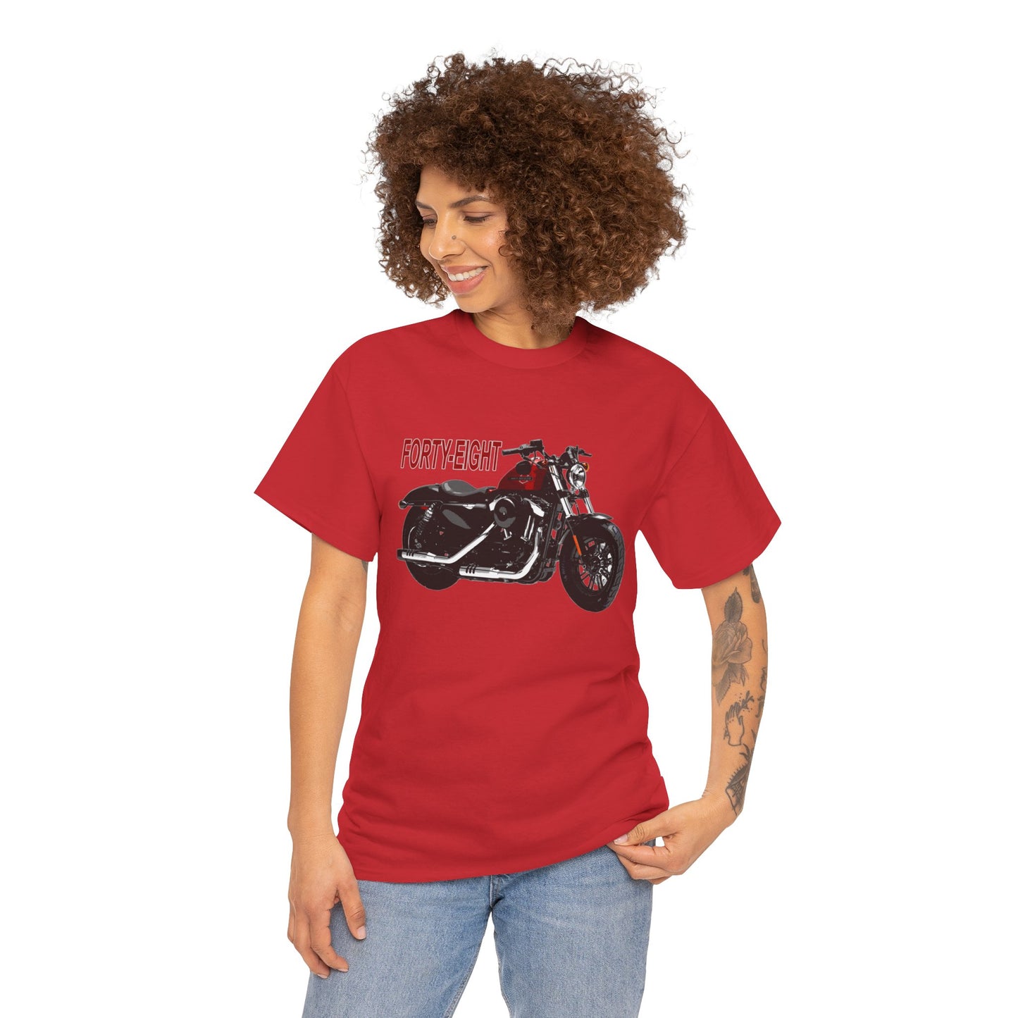 Harley Davidson 48 Unisex T-Shirt | Gildan® 5000 Heavy Cotton™ - Stylish & Comfortable, Great for Bikers of All Styles