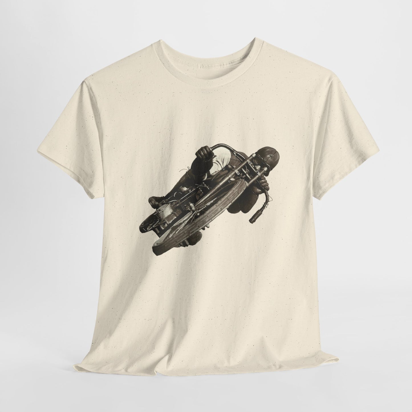 Stay Timeless with Leaning Hard Vintage Biker T-Shirt on Gildan 5000