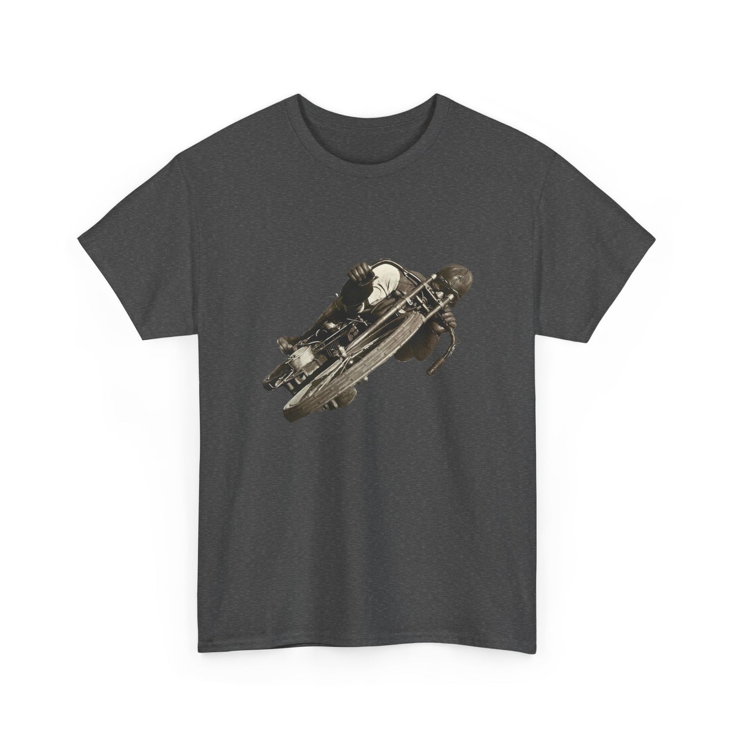 Stay Timeless with Leaning Hard Vintage Biker T-Shirt on Gildan 5000