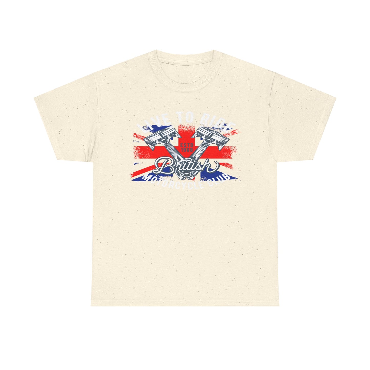 Live To Ride T-Shirt | Gildan® 5000 Heavy Cotton™ - Edgy Biker Style with Classic Fit