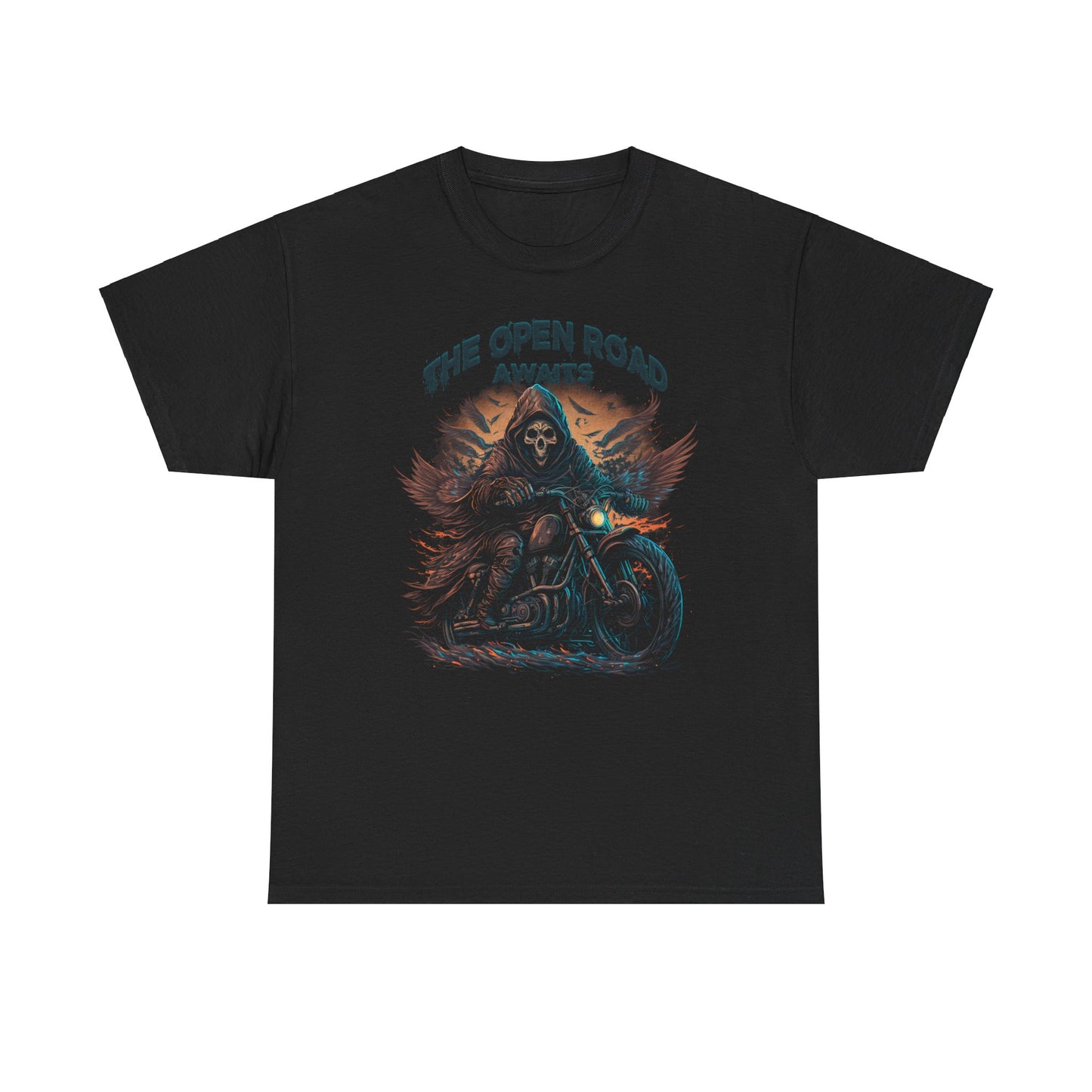 The Grim Reaper, The Open Road Awaits Shirt - Classic Fit for Endless Journeys
