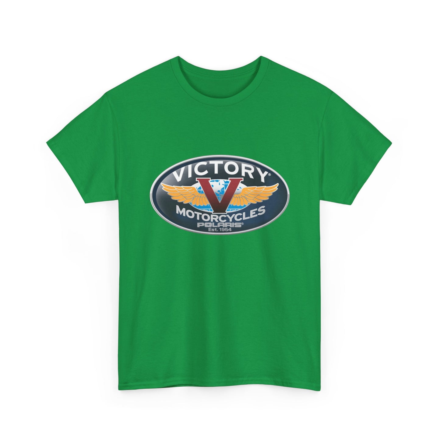 Victory Polaris Logo Tee - Gildan® 5000 Heavy Cotton™, Quality Fabric for the Modern Biker