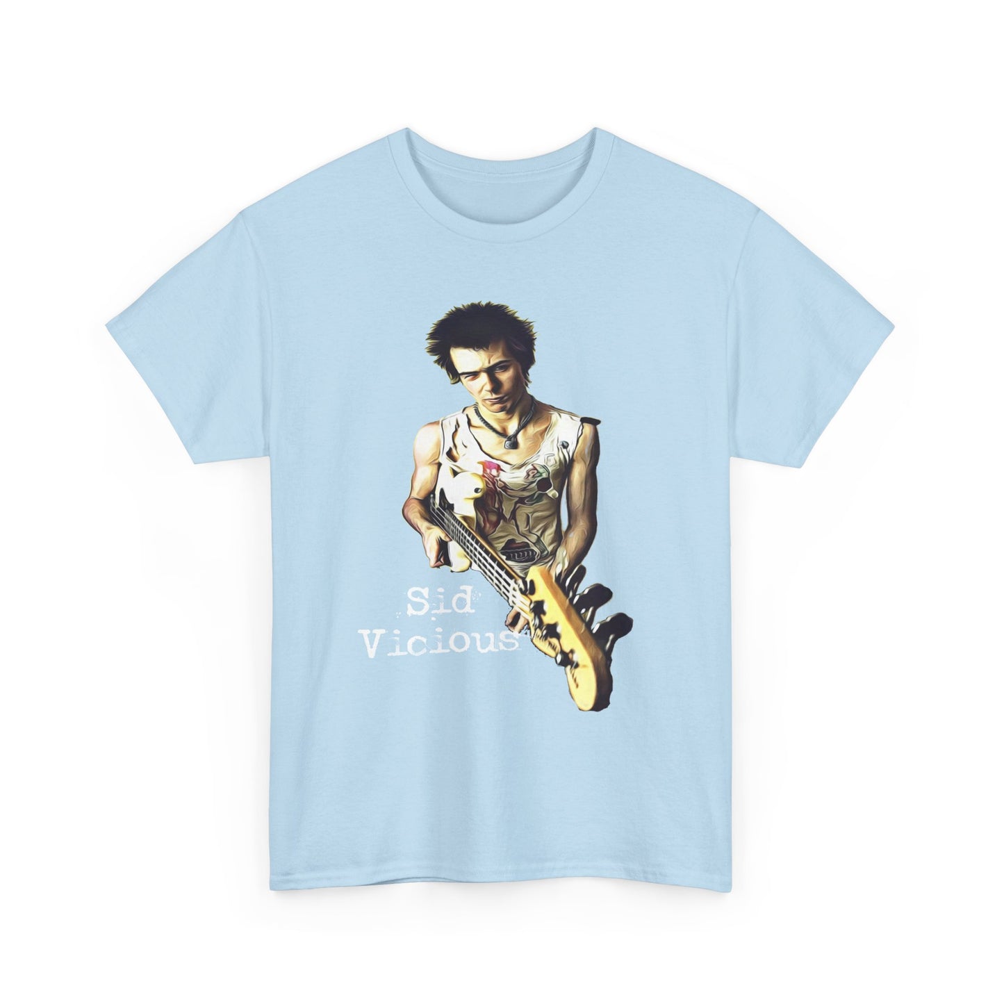 Sid Vicious Design Shirt: Stylish Edge in Heavy Cotton