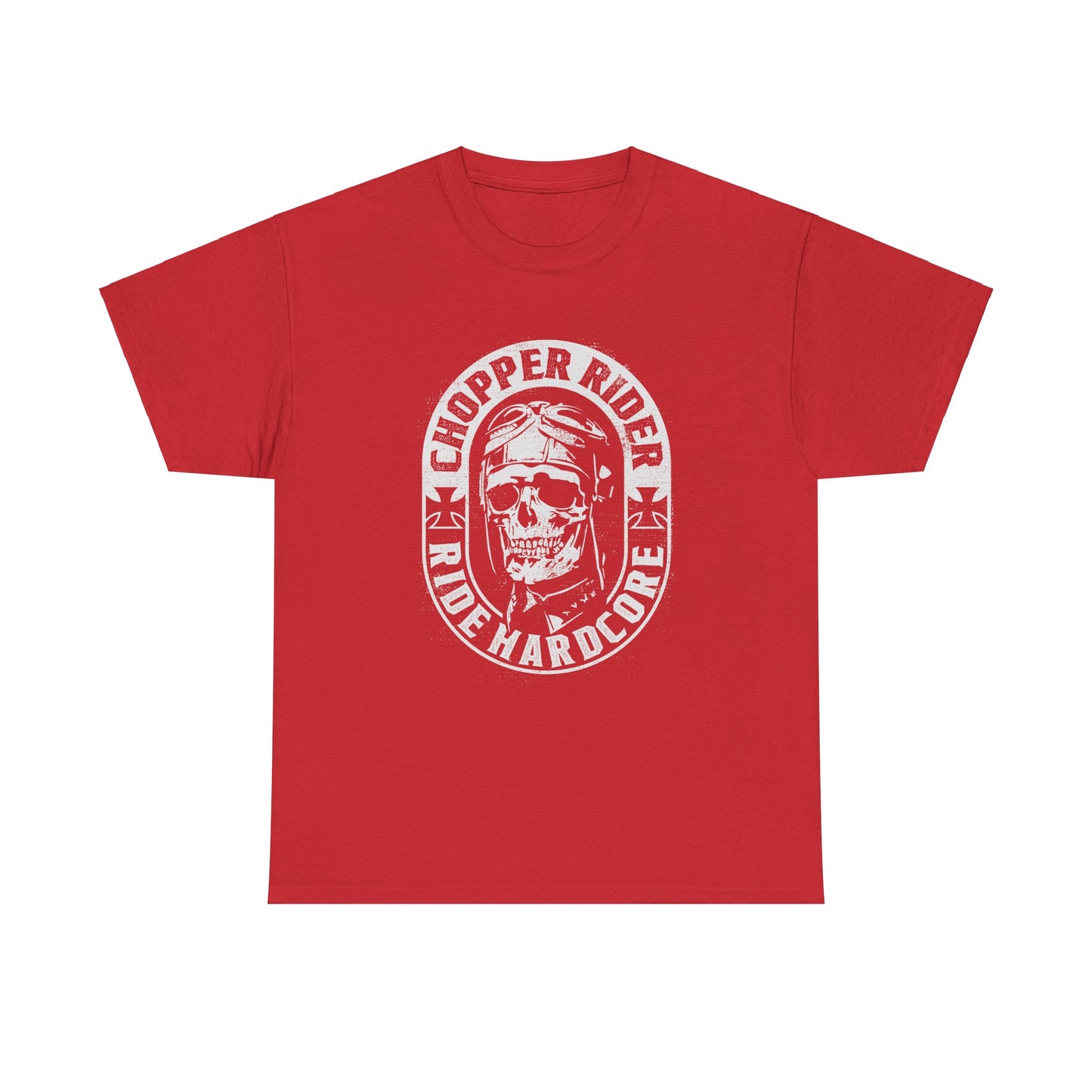 Chopper Rider Motorcycle Tee - Gildan® 5000 Heavy Cotton™, Durable Comfort for Every Ride