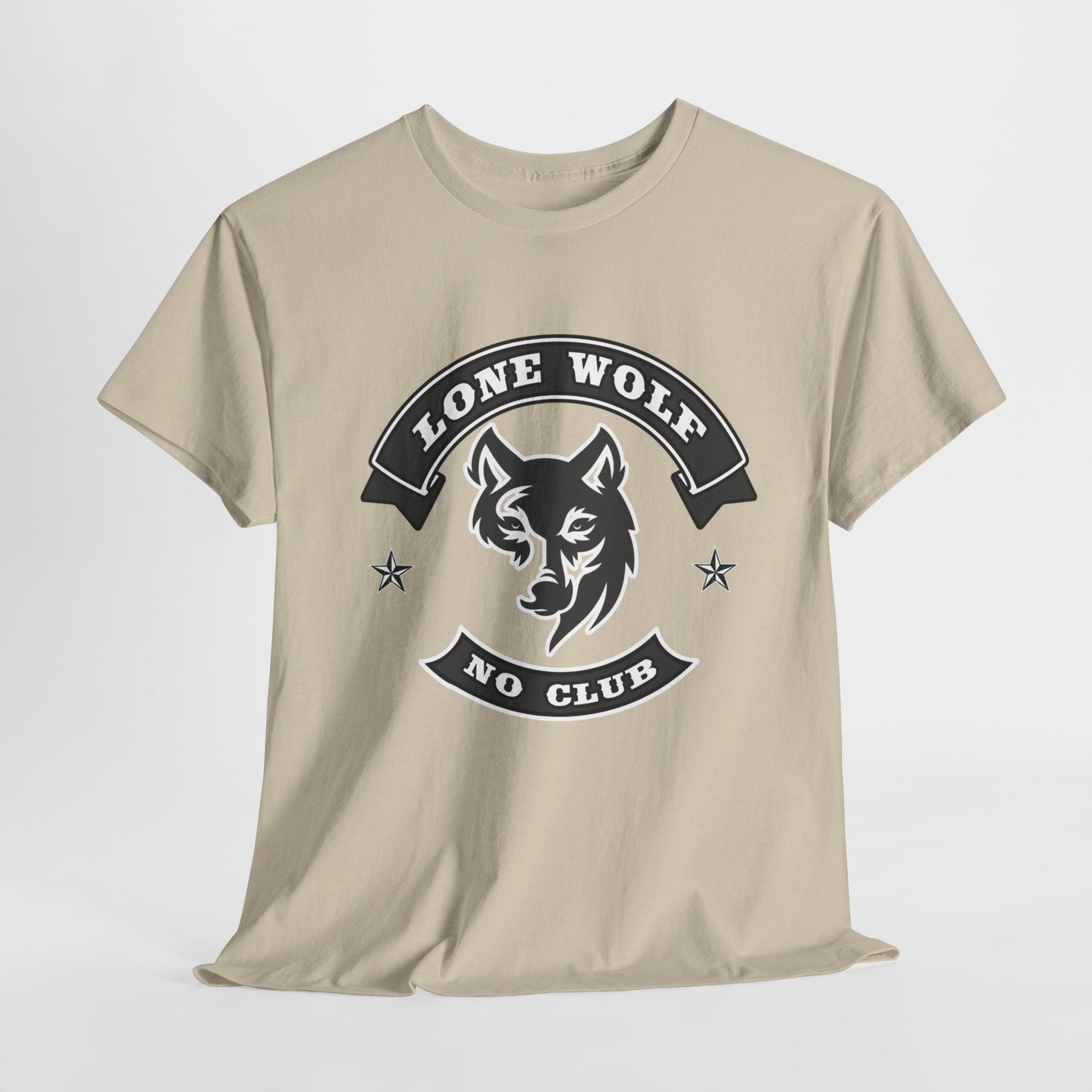Lone Wolf Tee Shirt - Gildan® 5000 Heavy Cotton™, Classic Fit for the Independent Rider