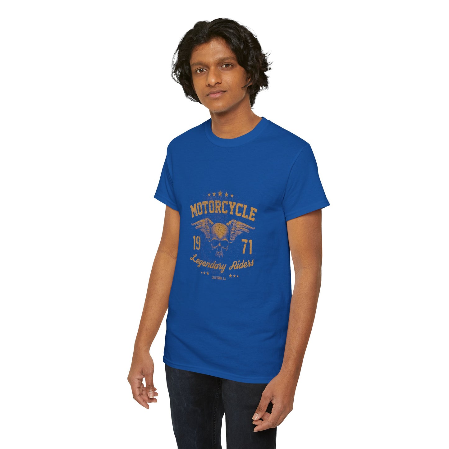 Classic Biker Vibes: Gildan® Heavy Cotton Motorcycle Legend 1971 Shirt