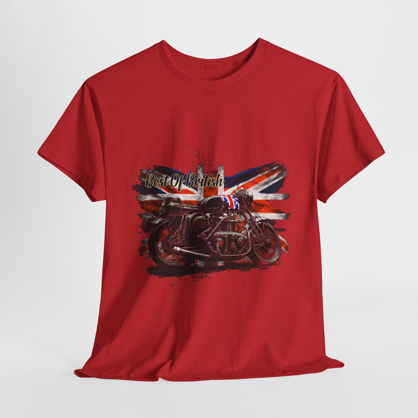 Classic Fit Best of British Biker Shirt - Double-Needle Hems