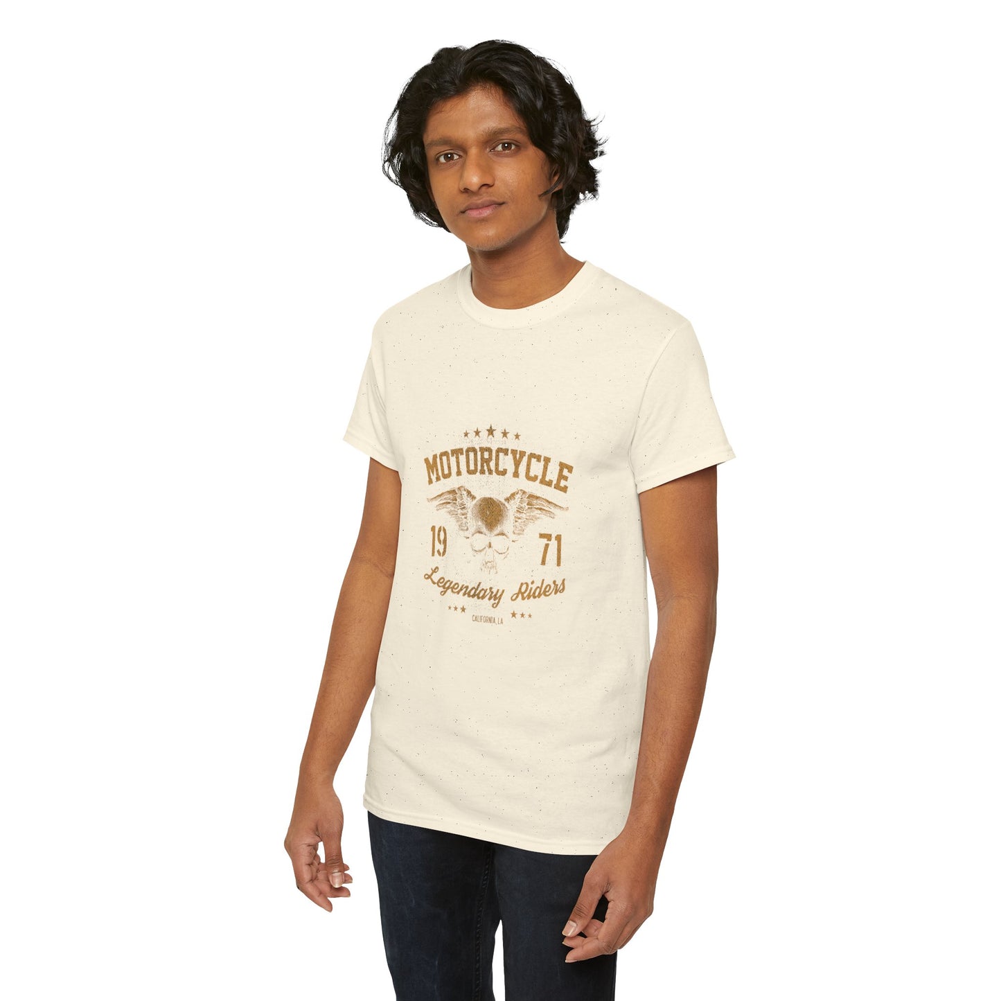 Classic Biker Vibes: Gildan® Heavy Cotton Motorcycle Legend 1971 Shirt