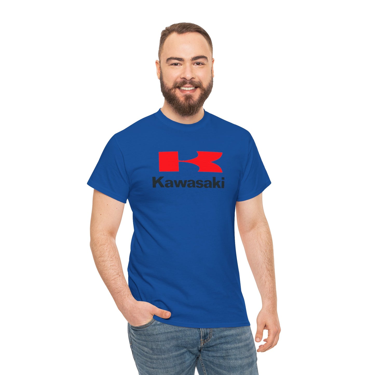 Ride in Style: Kawasaki Logo T-Shirt on Gildan® 5000 Heavy Cotton™