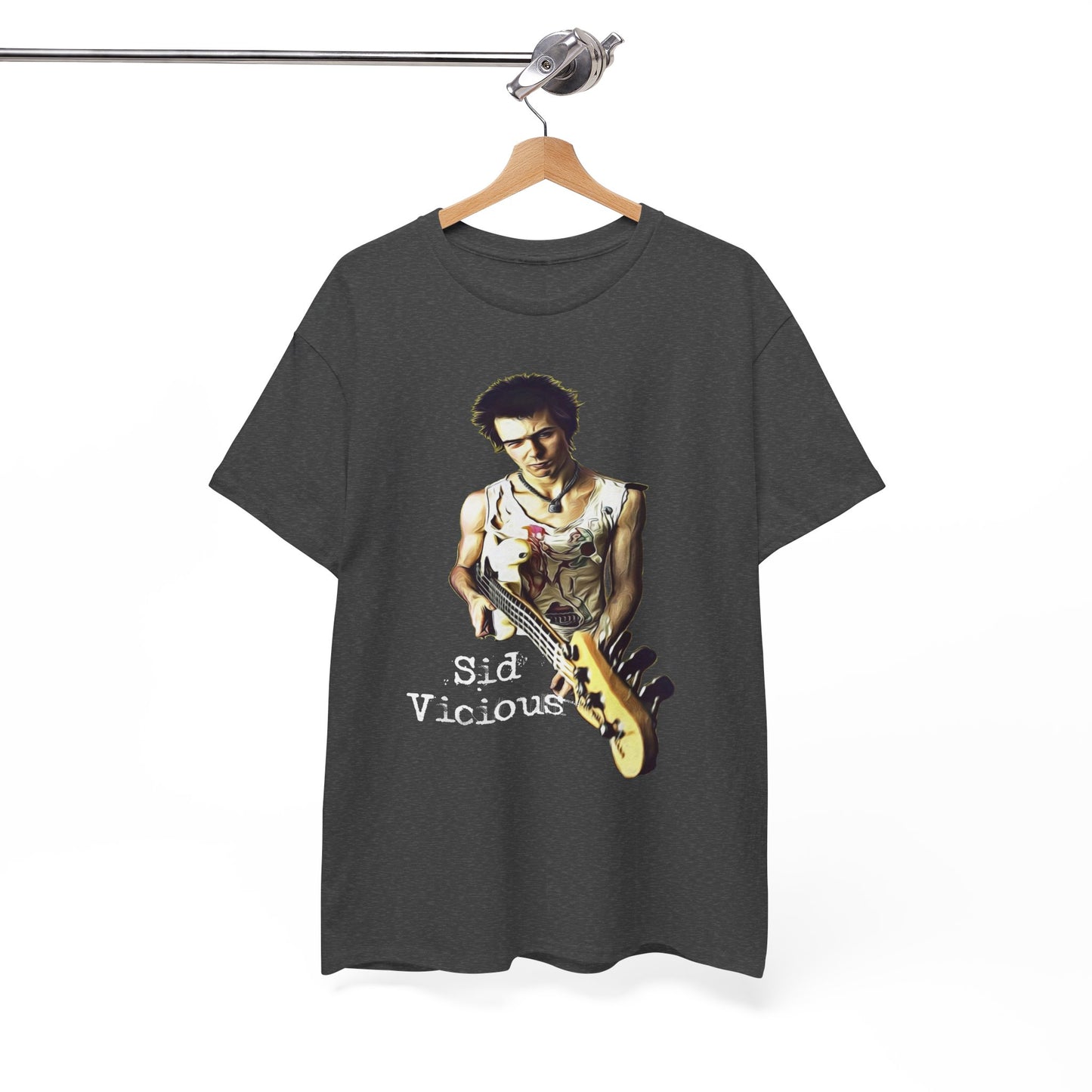 Sid Vicious Design Shirt: Stylish Edge in Heavy Cotton