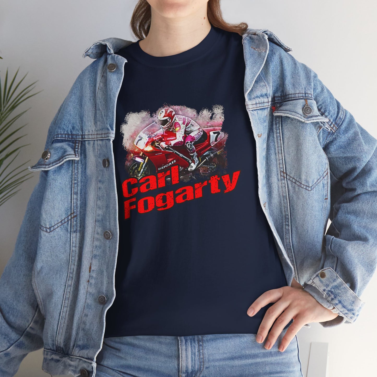 Heavy Cotton Carl Fogarty Motorcycle Legend Shirt