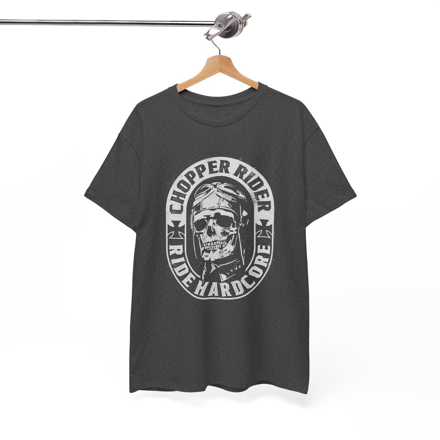Chopper Rider Motorcycle Tee - Gildan® 5000 Heavy Cotton™, Durable Comfort for Every Ride