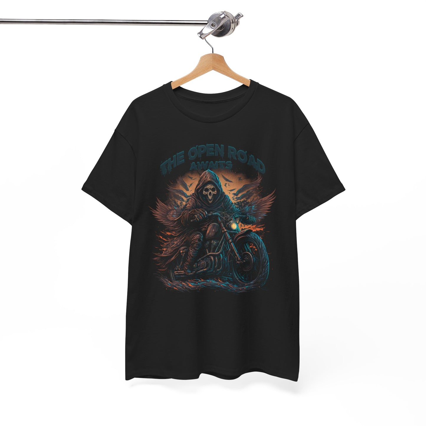 The Grim Reaper, The Open Road Awaits Shirt - Classic Fit for Endless Journeys