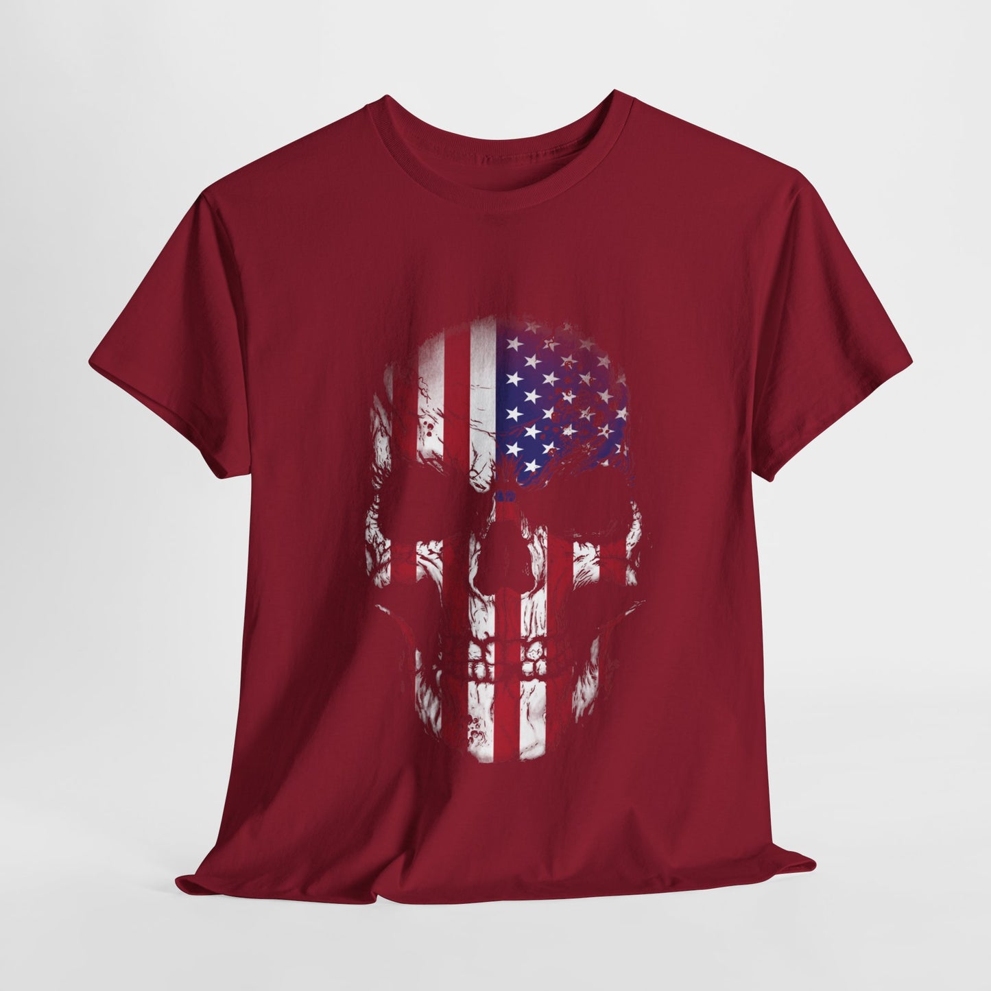 Rock the Classic Fit USA Skull Flag Tee