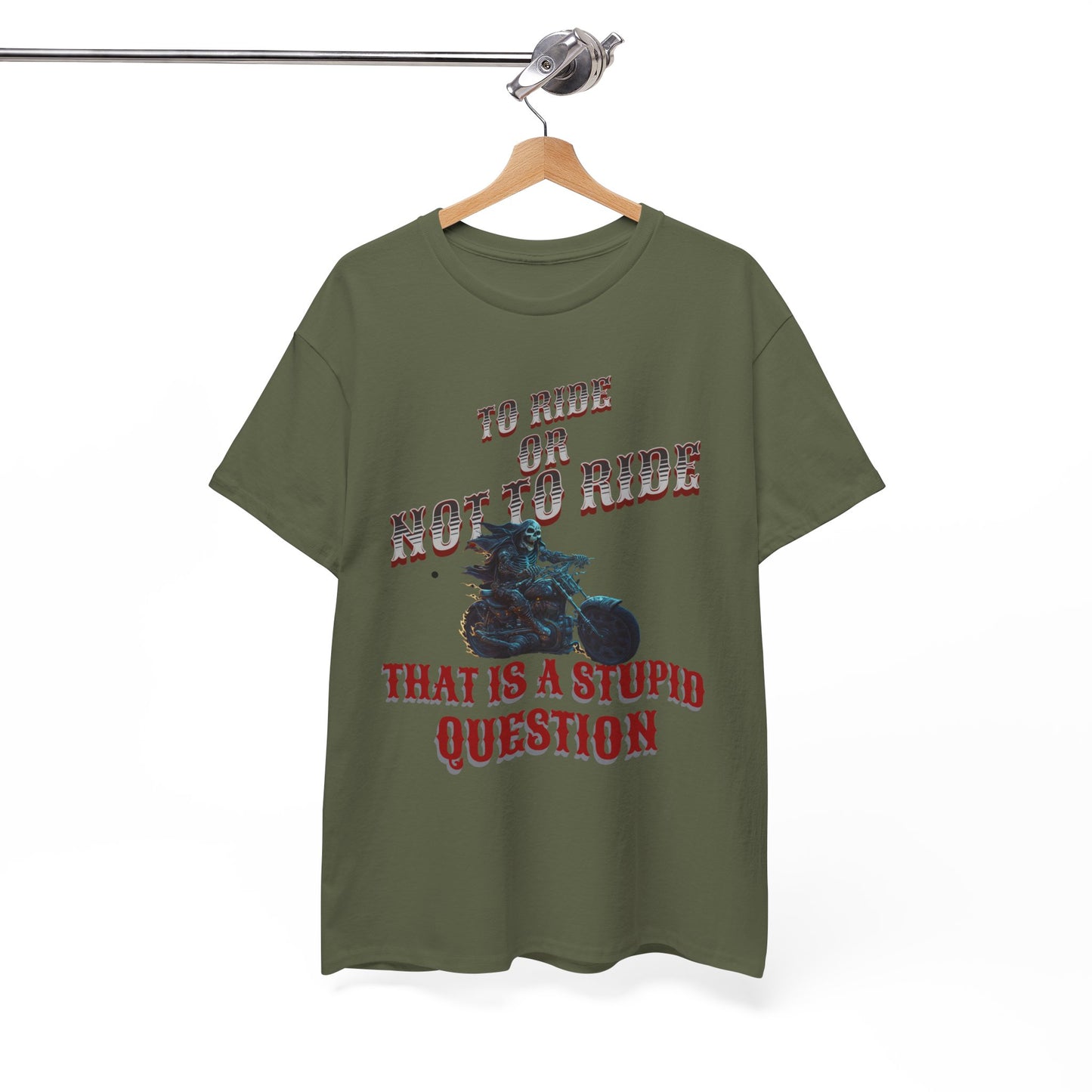Biker Lifestyle Tee: To Ride or Not to Ride - Quality and Comfort Combined