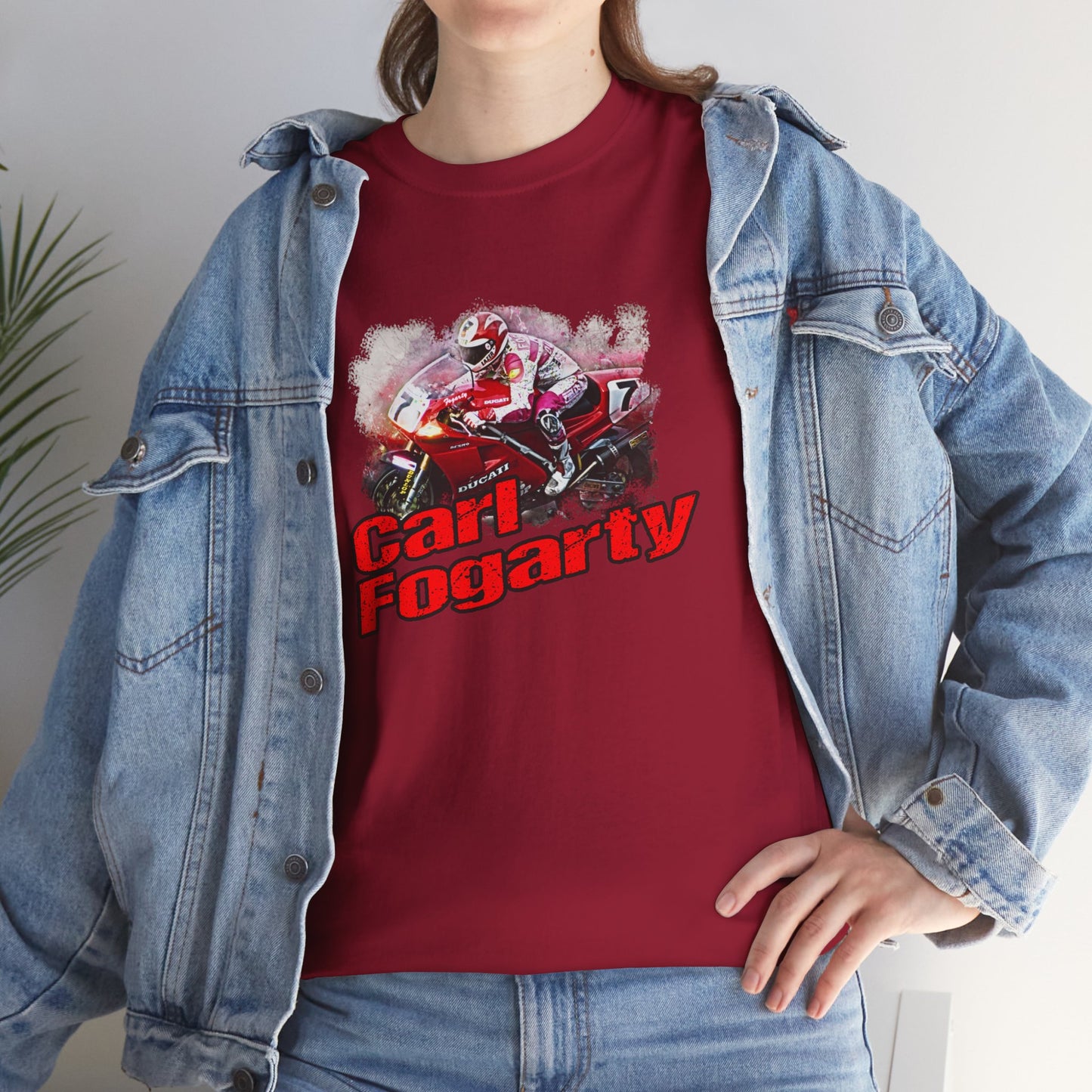 Heavy Cotton Carl Fogarty Motorcycle Legend Shirt