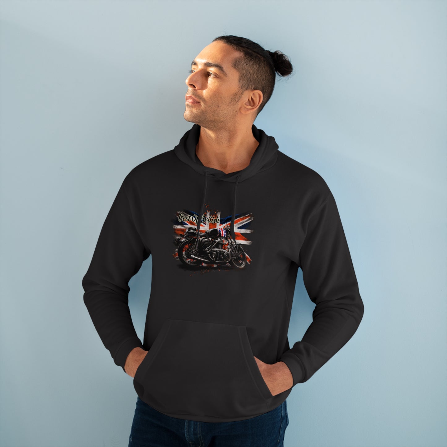 Classic Best Of British Biker Pullover Hoodie