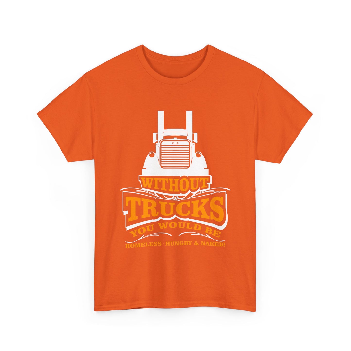 Edgy Trucker Style: Without Trucks You’d Be... Heavy Cotton Shirt