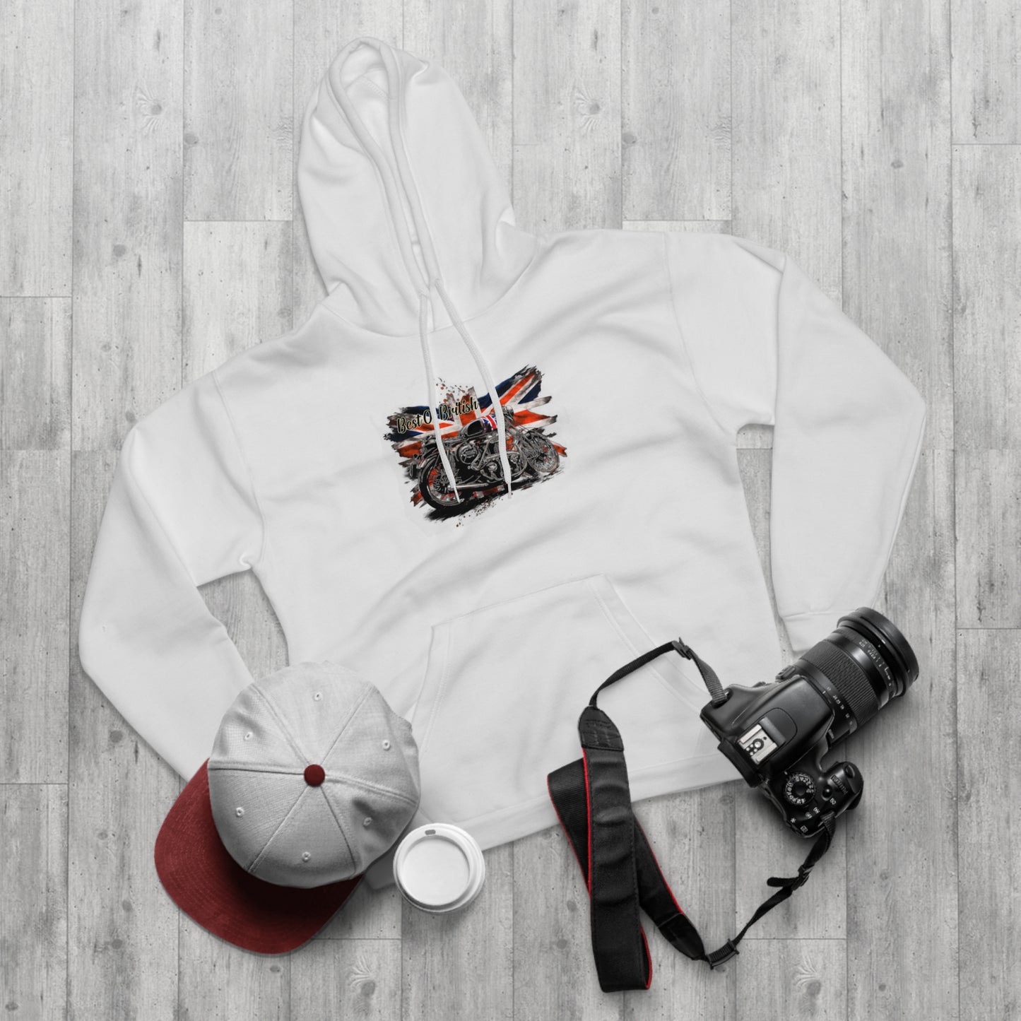 Classic Best Of British Biker Pullover Hoodie