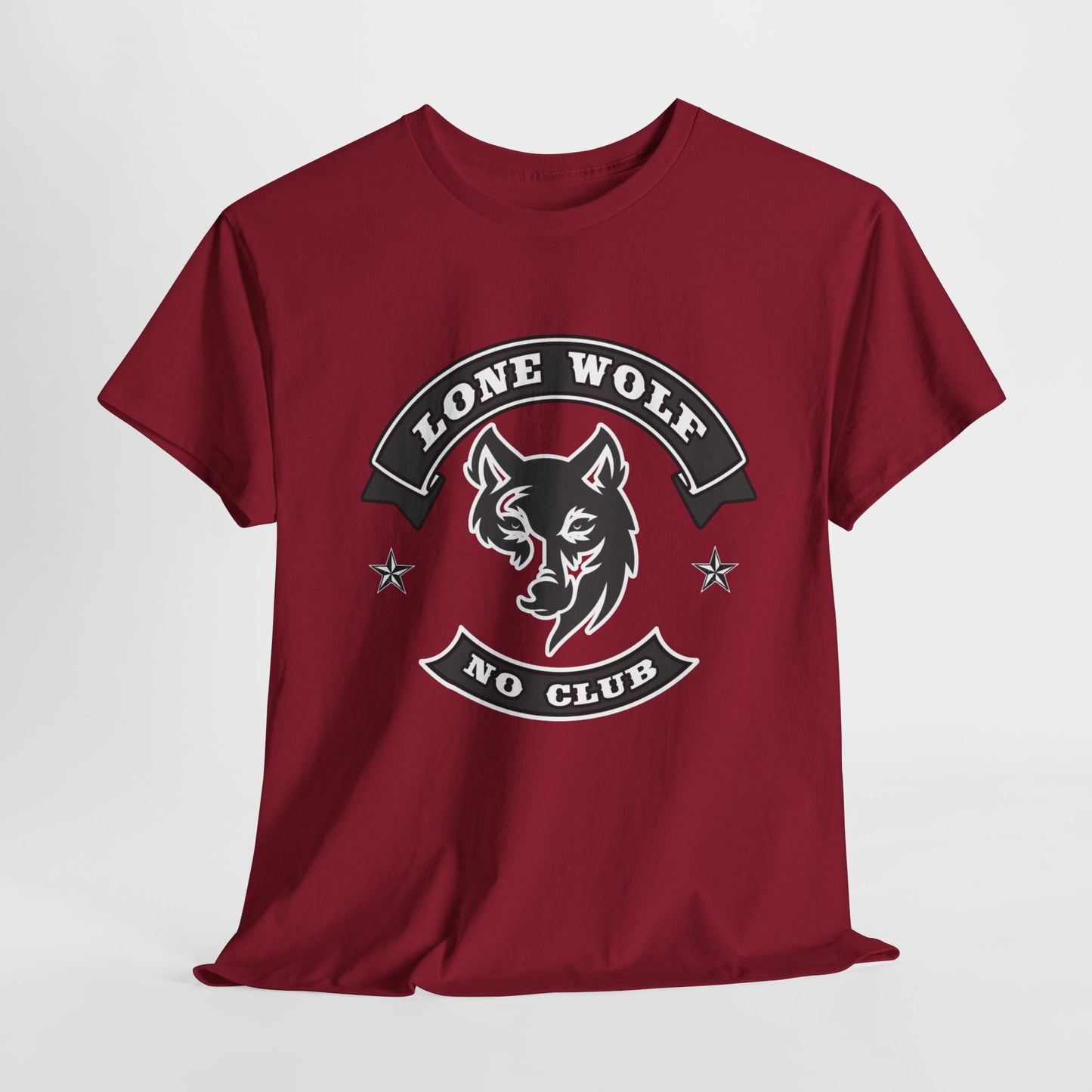 Lone Wolf Tee Shirt - Gildan® 5000 Heavy Cotton™, Classic Fit for the Independent Rider