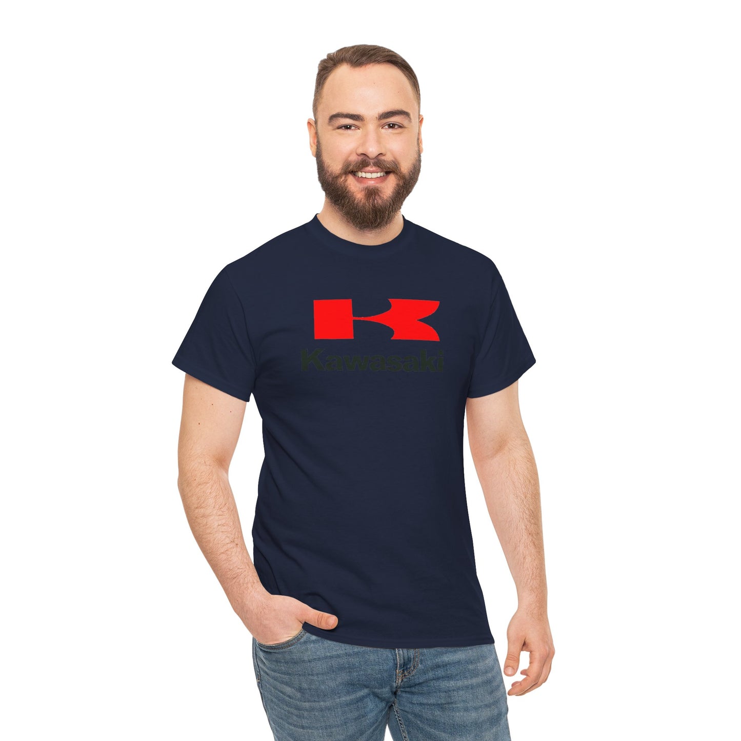 Ride in Style: Kawasaki Logo T-Shirt on Gildan® 5000 Heavy Cotton™