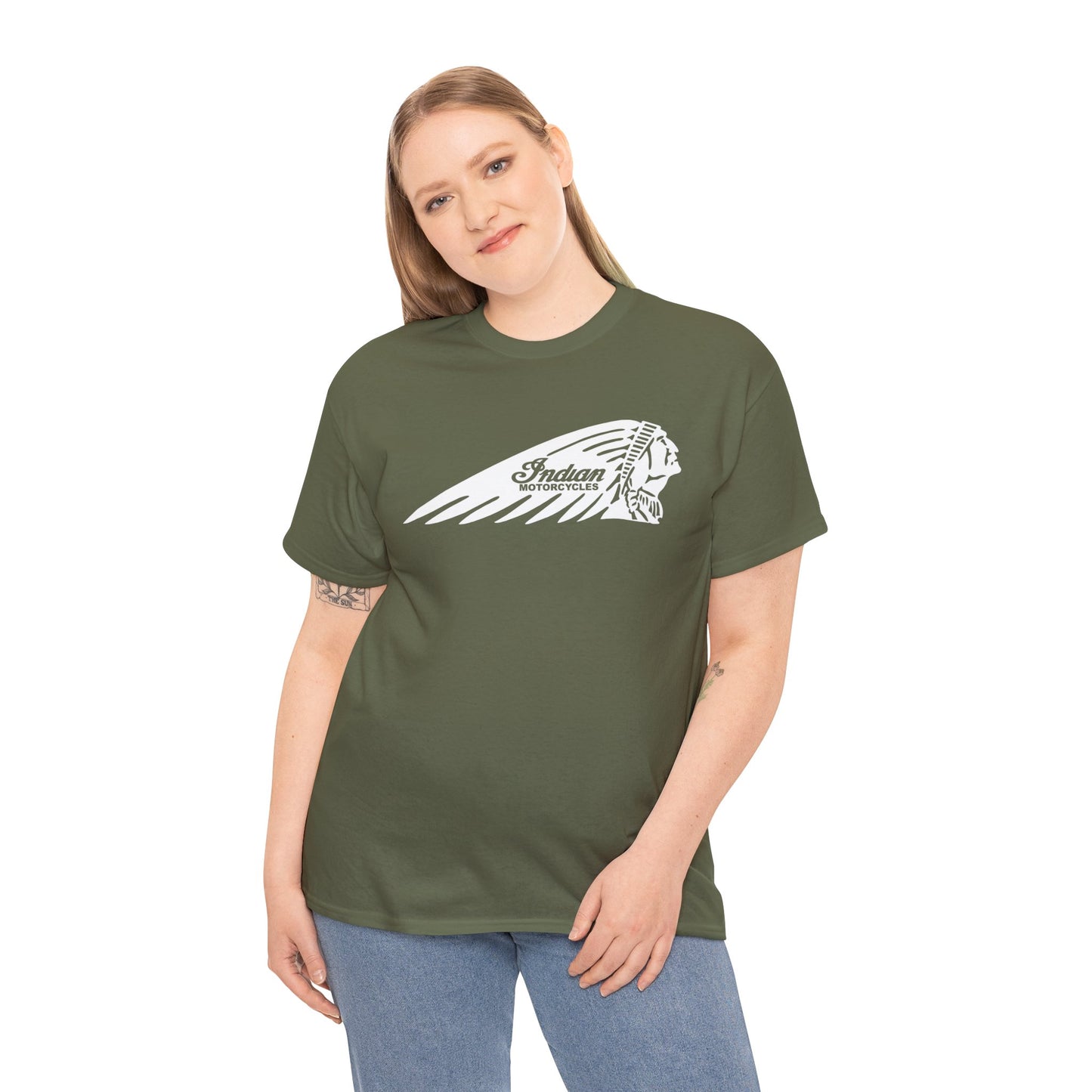 Indian Motorcycles Shirt | Gildan® 5000 Heavy Cotton™, Stylish Comfort for Bikers