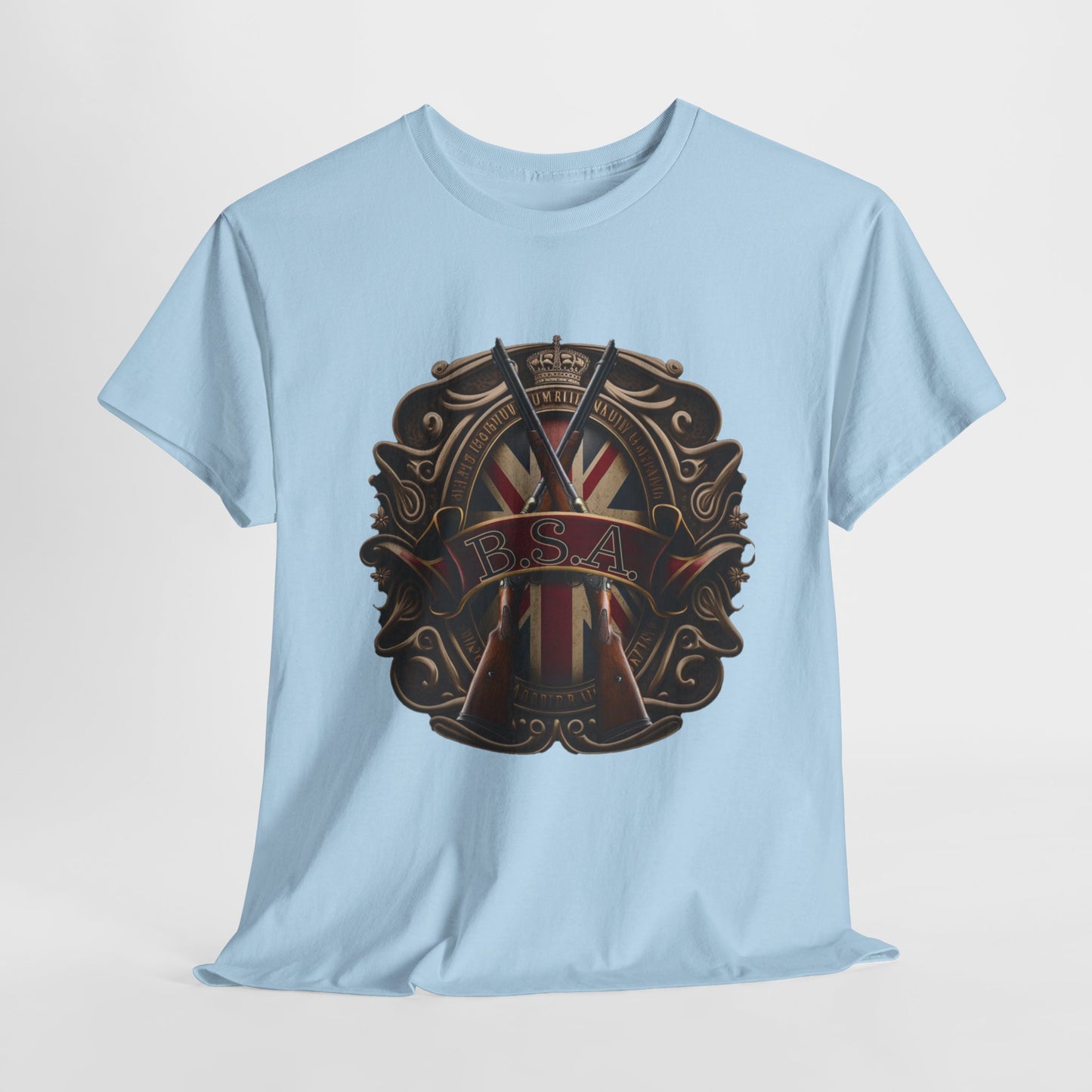 Classic BSA Motorcycles T-Shirt - Gildan® 5000 Heavy Cotton™, Perfect for Riders & Collectors