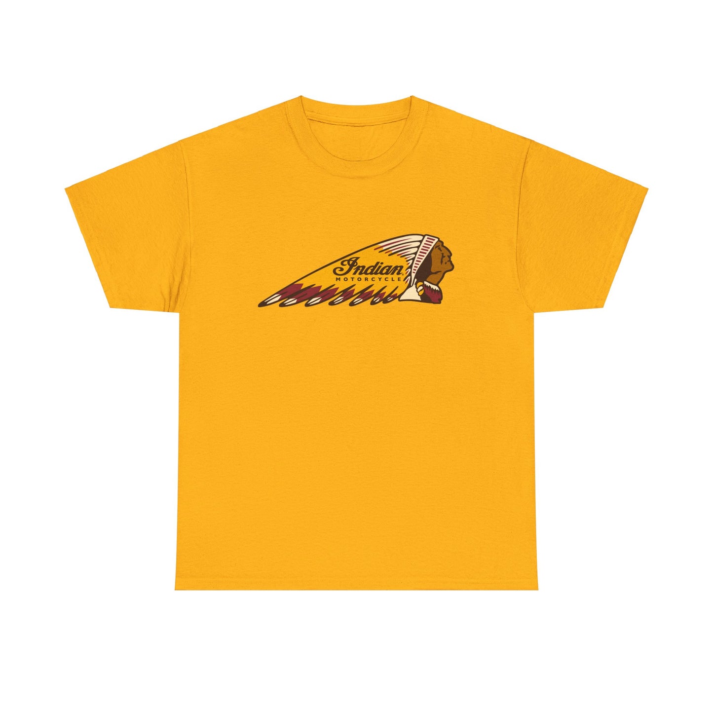 Indian Motorcycles Classic Tee - Gildan® 5000 Heavy Cotton™, Iconic Design, Perfect for Every Biker