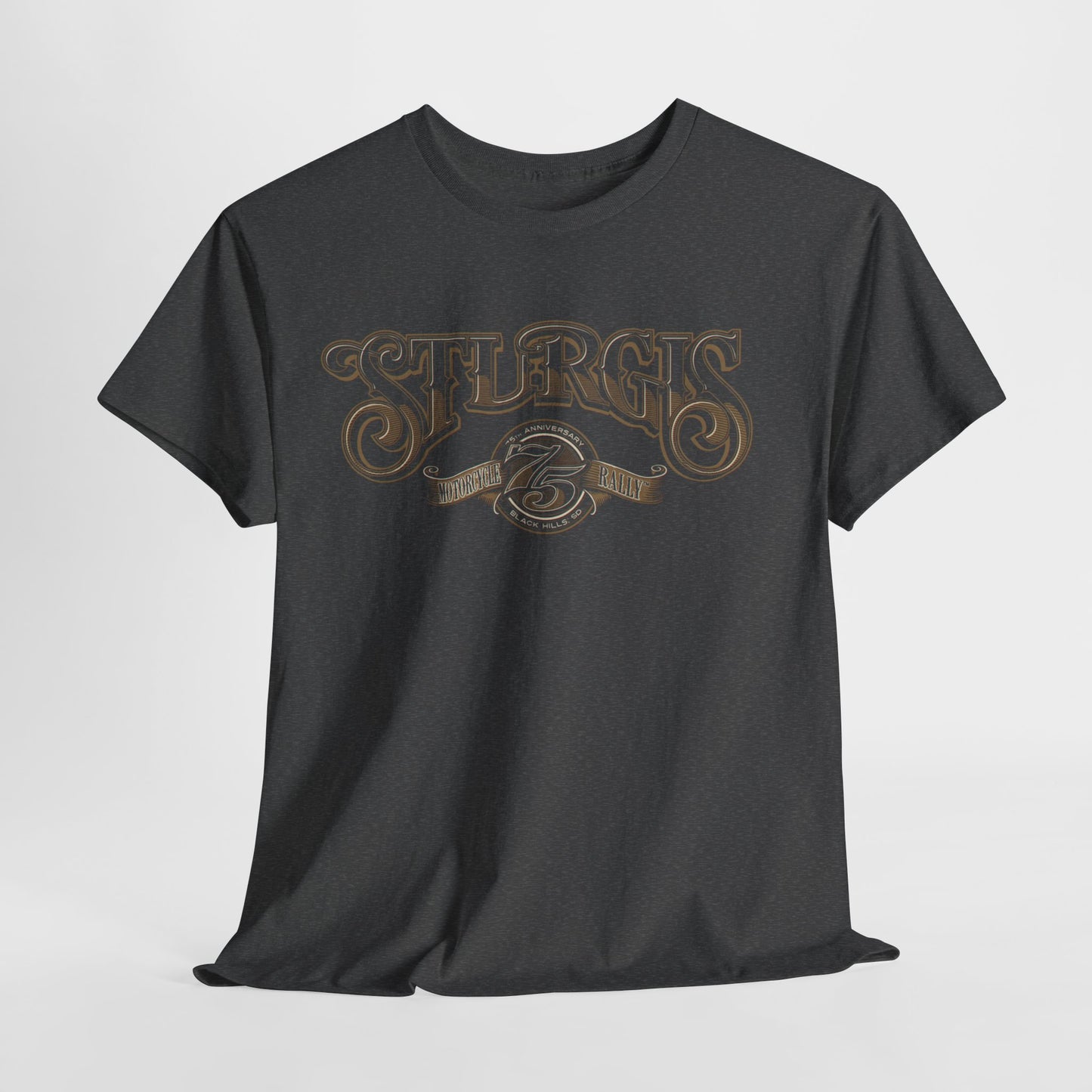 Sturgis 75th Tee - Gildan® 5000 Heavy Cotton™, Classic Midweight Fabric