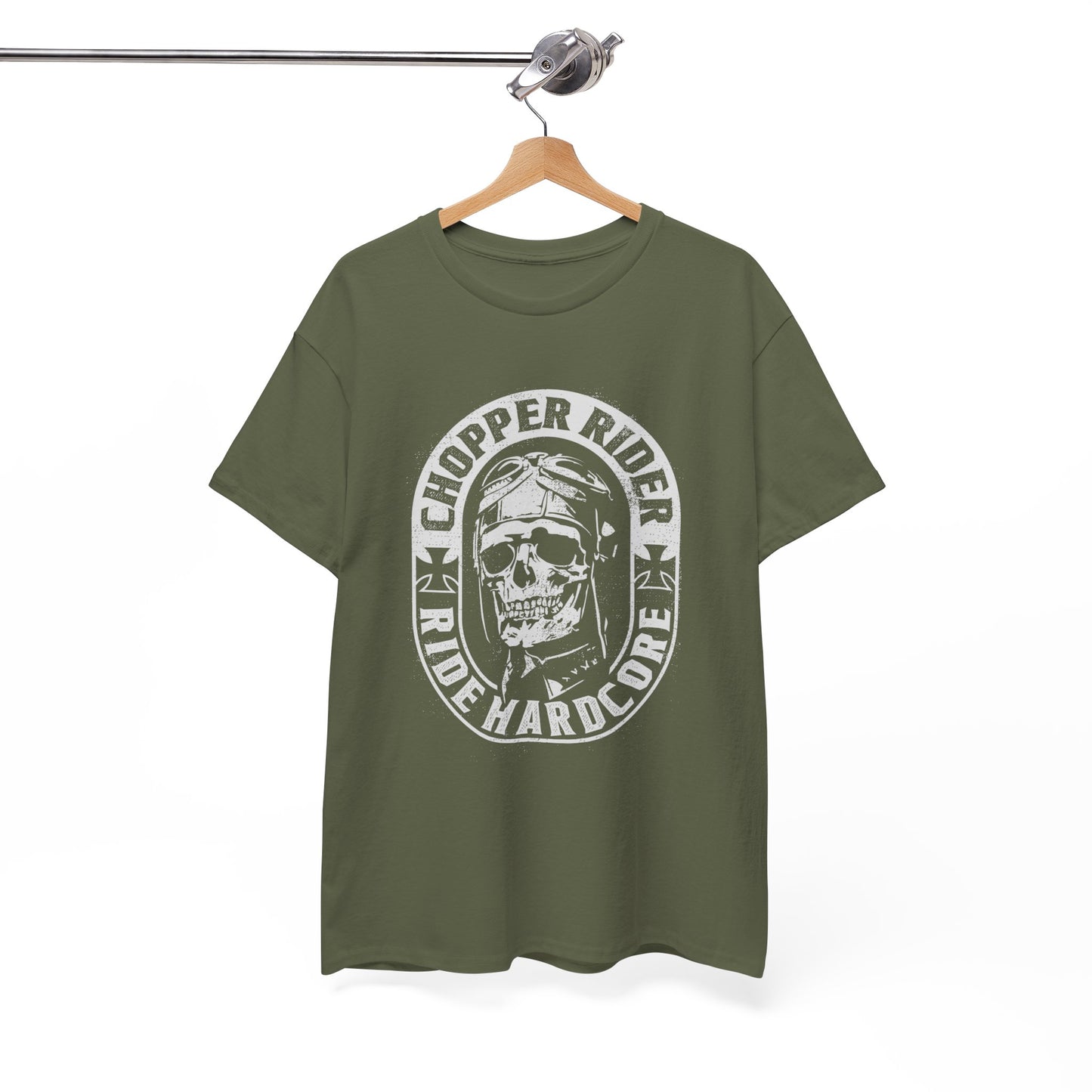 Chopper Rider Motorcycle Tee - Gildan® 5000 Heavy Cotton™, Durable Comfort for Every Ride