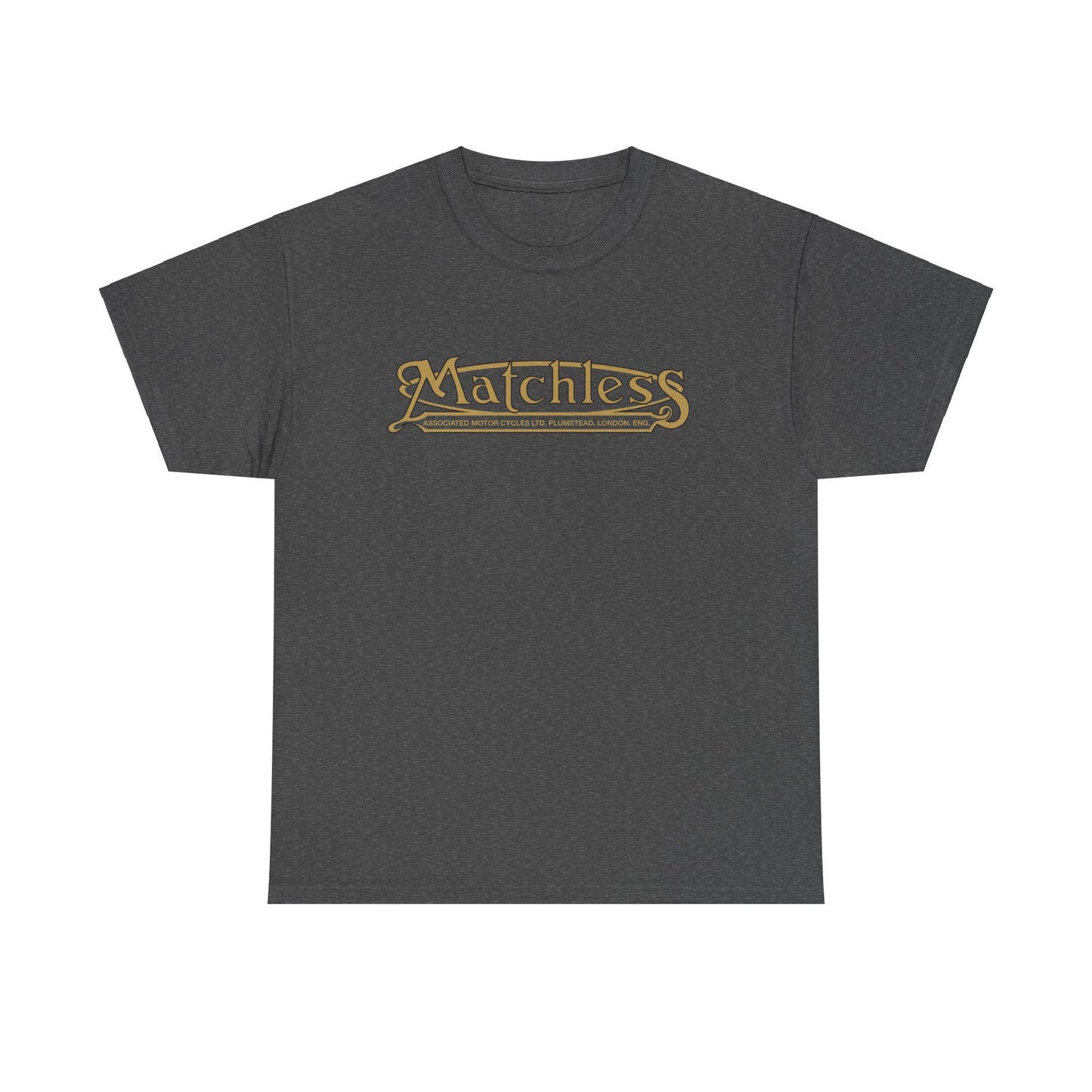 Elegant Rib Collar Matchless Motorcycles Logo T-shirt