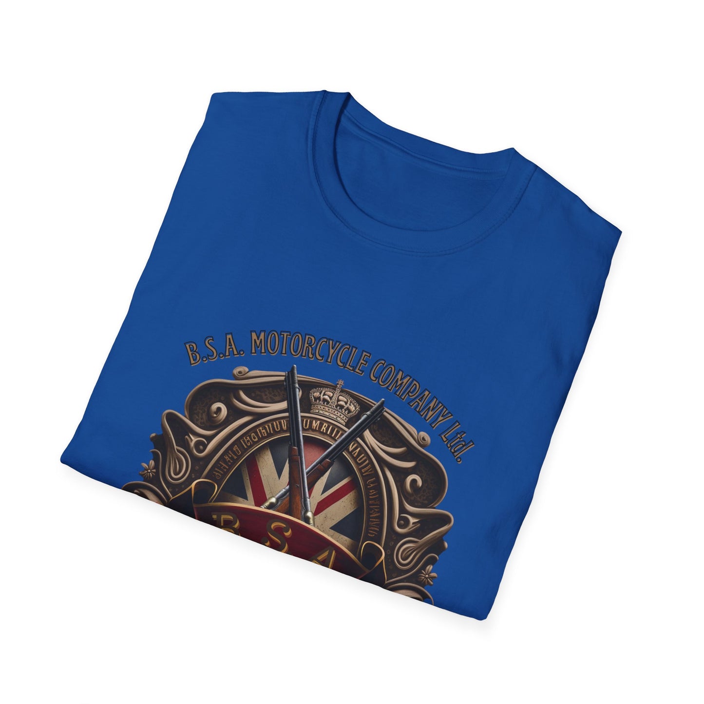 BSA Motorcycle Company Heritage Tee - Gildan® 5000 Heavy Cotton™, Classic Comfort for Enthusiasts