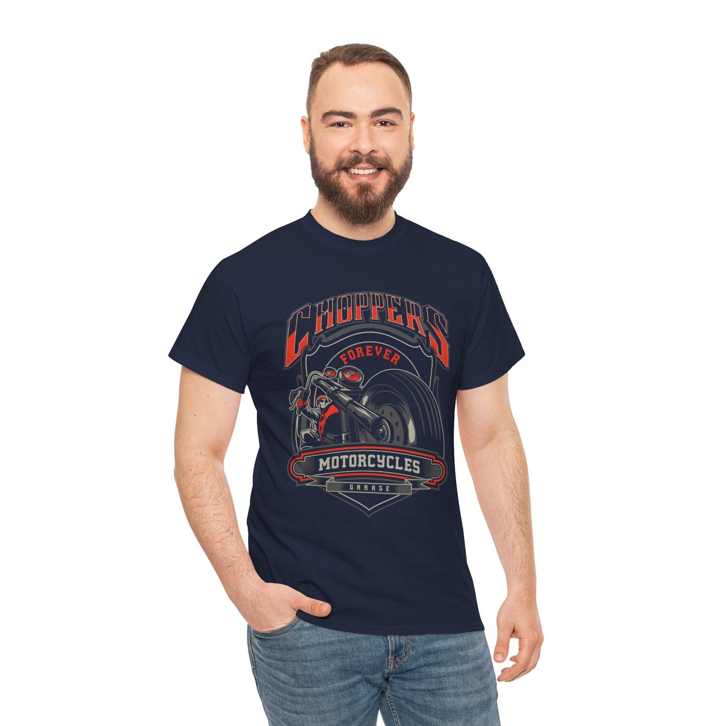 Choppers Forever Motorcycle T-Shirt - Quality Print, Classic Biker Fit