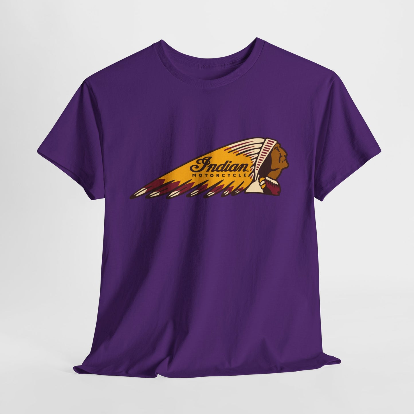 Indian Motorcycles Classic Tee - Gildan® 5000 Heavy Cotton™, Iconic Design, Perfect for Every Biker