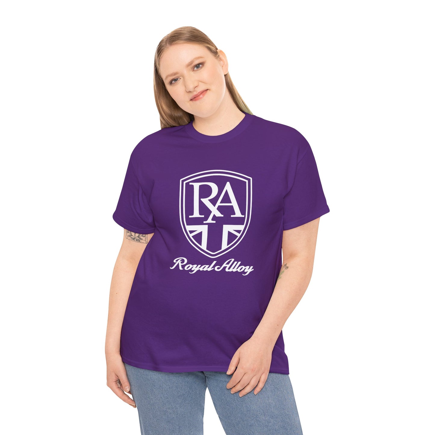 Sleek & Durable: Royal Alloy Scooter Tee in Heavy Cotton