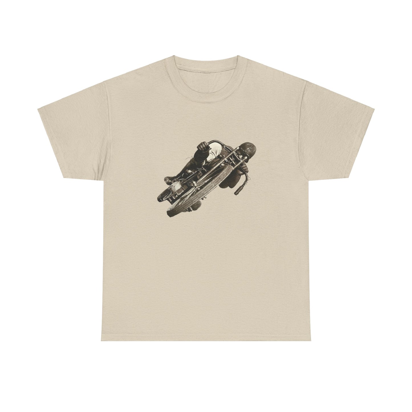 Stay Timeless with Leaning Hard Vintage Biker T-Shirt on Gildan 5000