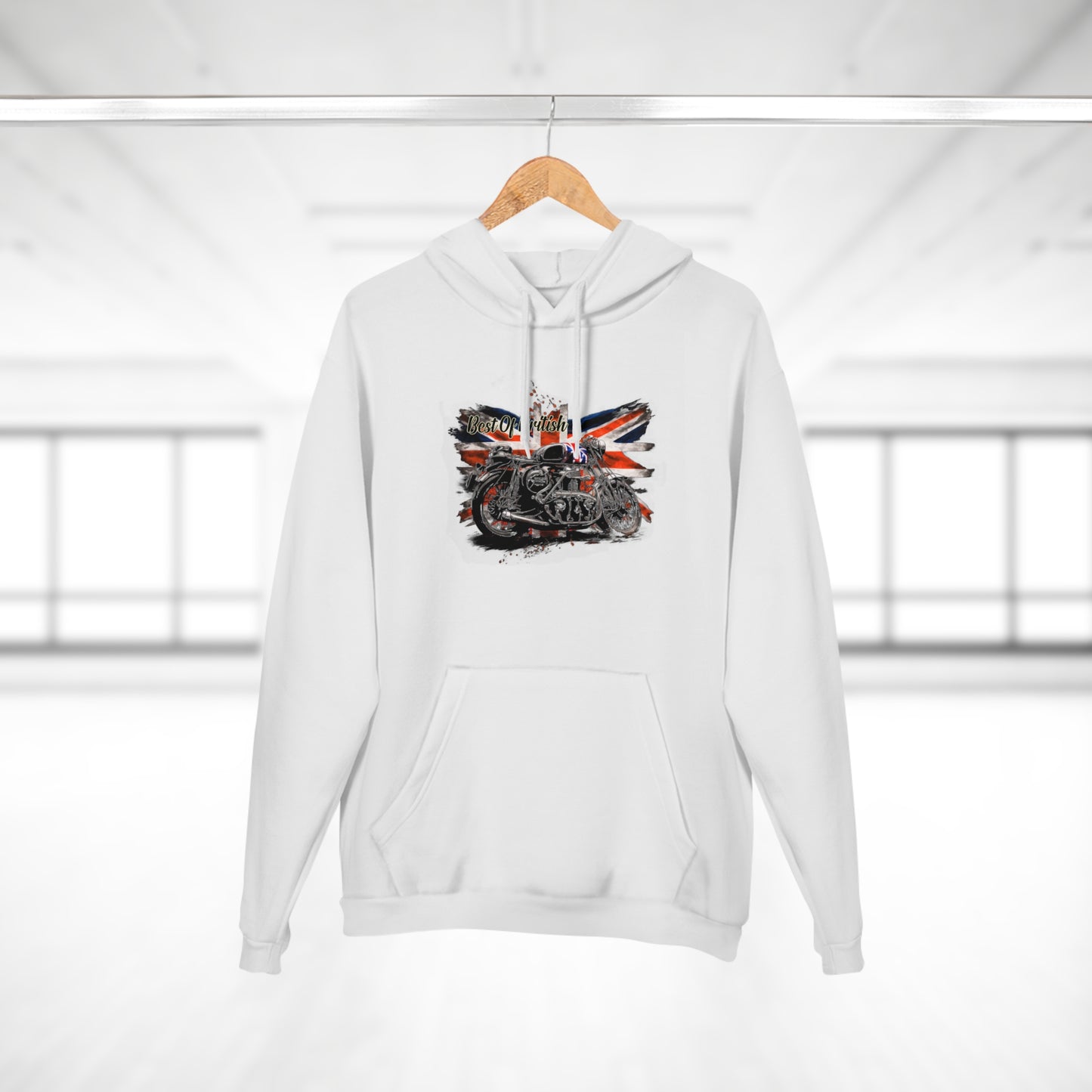 Classic Best Of British Biker Pullover Hoodie