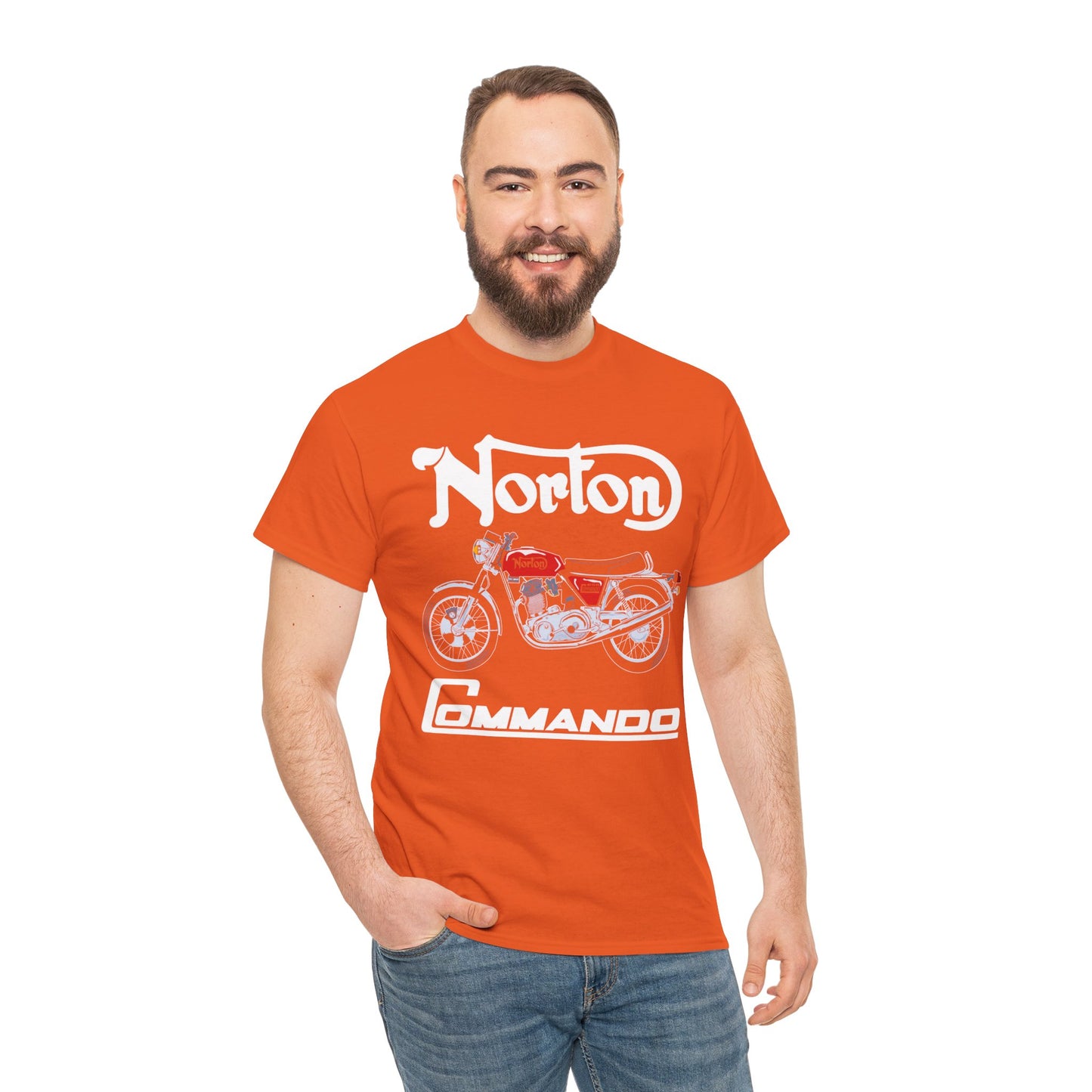 Norton Commando T-Shirt: Classic Fit with Gildan® 5000 Heavy Cotton™