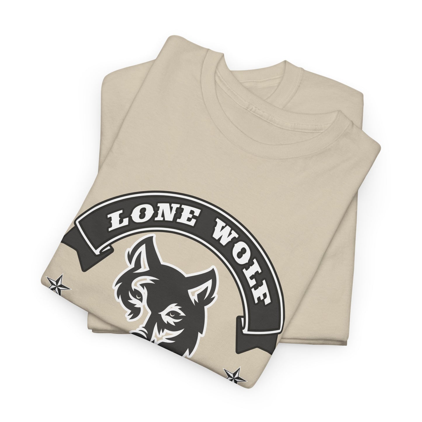 Lone Wolf Tee Shirt - Gildan® 5000 Heavy Cotton™, Classic Fit for the Independent Rider