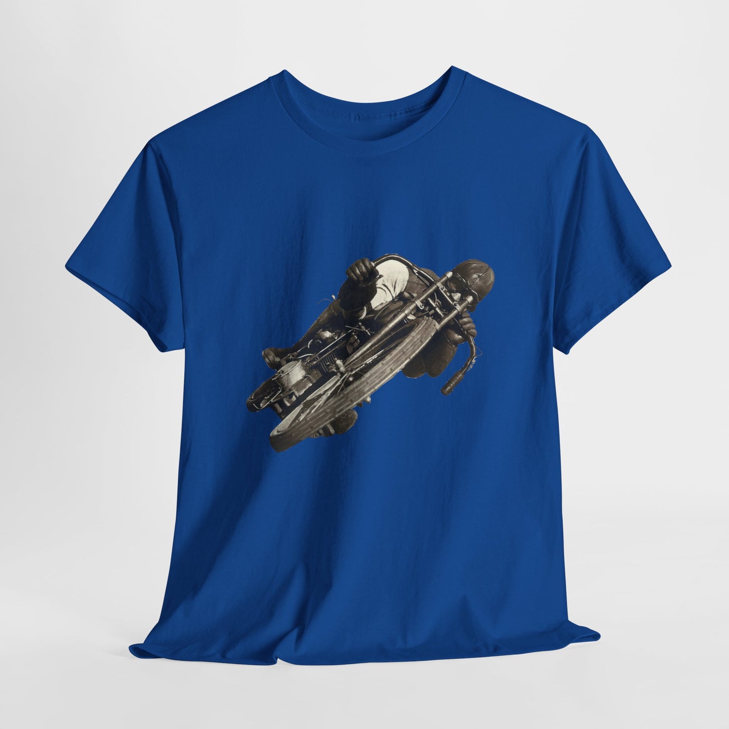 Stay Timeless with Leaning Hard Vintage Biker T-Shirt on Gildan 5000