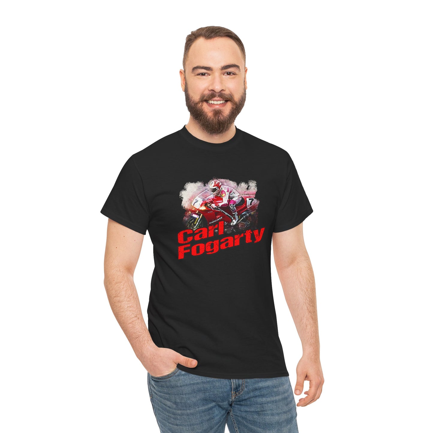Heavy Cotton Carl Fogarty Motorcycle Legend Shirt