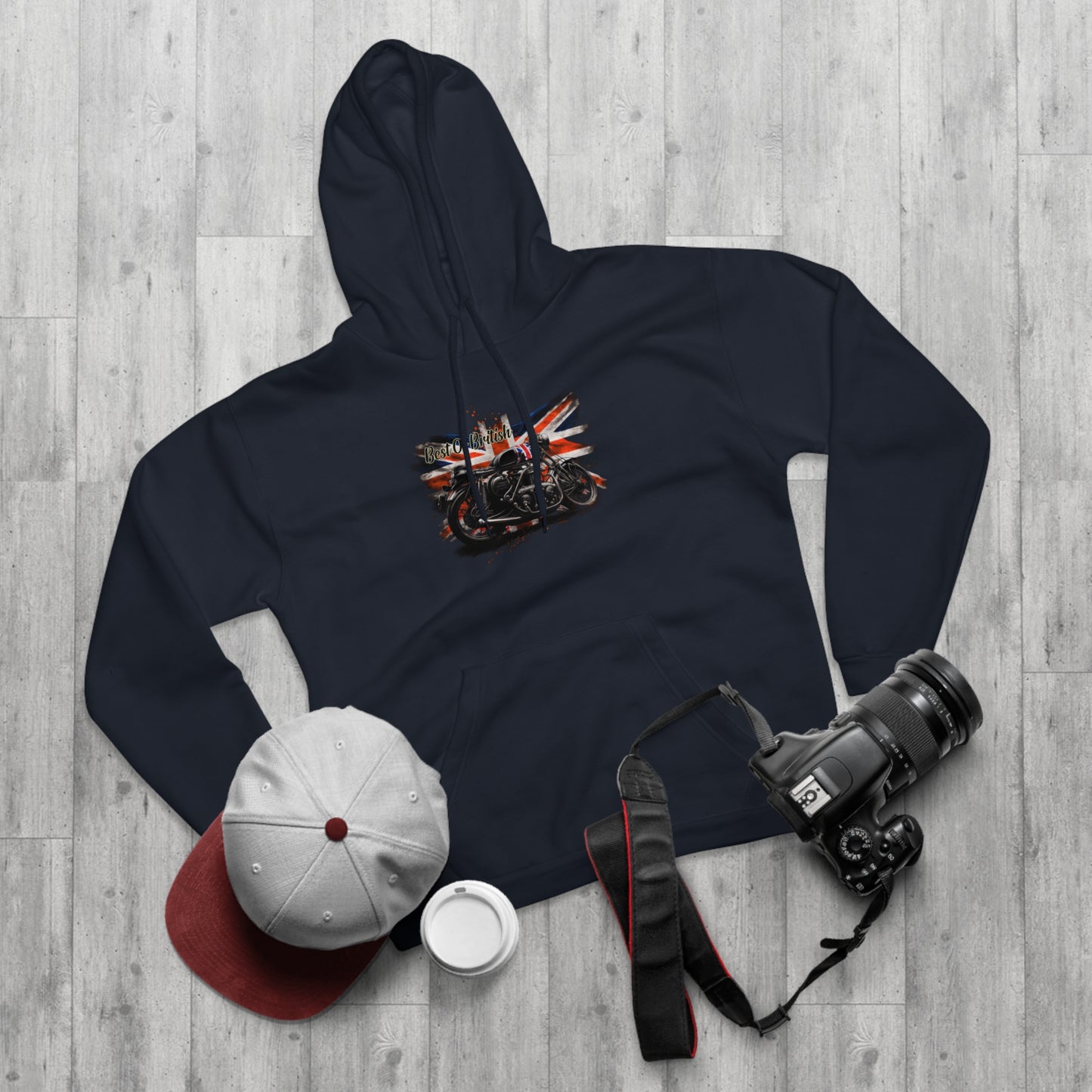 Classic Best Of British Biker Pullover Hoodie