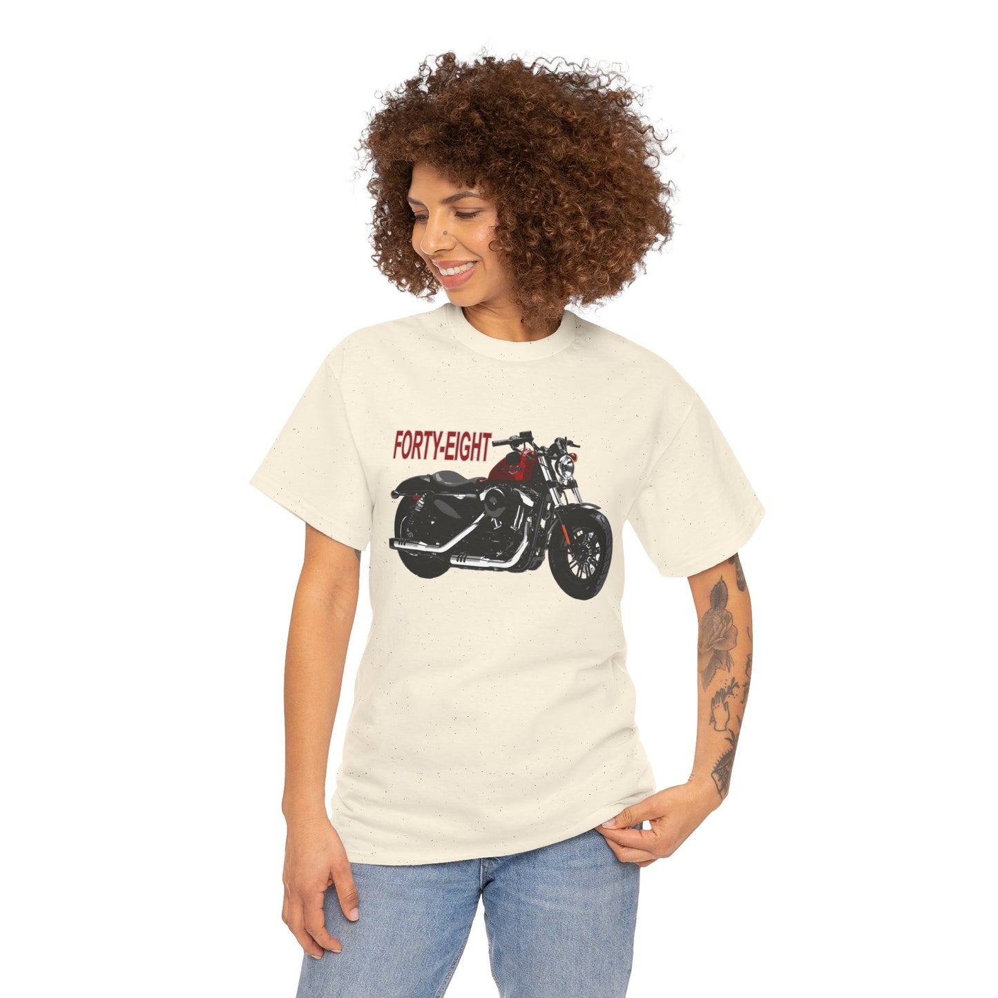 Harley Davidson 48 Unisex T-Shirt | Gildan® 5000 Heavy Cotton™ - Stylish & Comfortable, Great for Bikers of All Styles