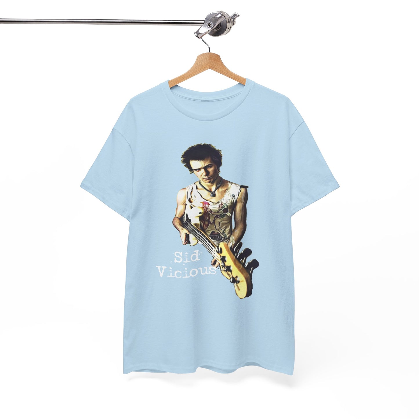 Sid Vicious Design Shirt: Stylish Edge in Heavy Cotton