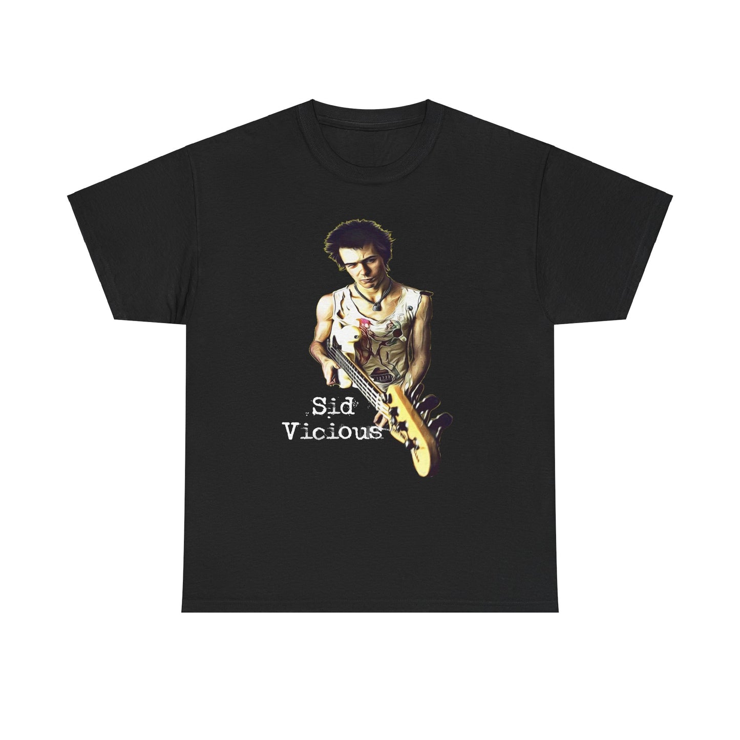 Sid Vicious Design Shirt: Stylish Edge in Heavy Cotton