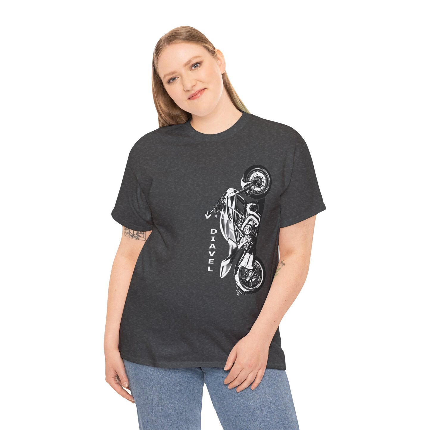Ducati Diavel Biker T-Shirt | Gildan® 5000 Heavy Cotton™ - Rugged Style, Classic Fit for Motorcycle Lovers