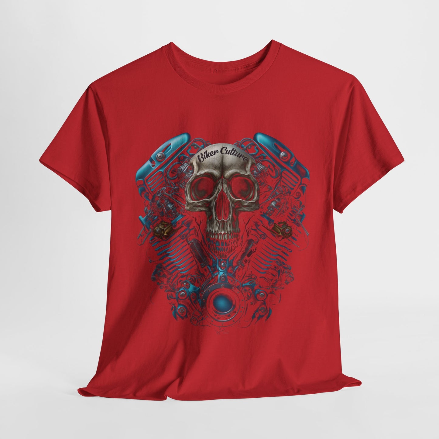 Biker Culture V-Twin Graphic Tee - Made with Midweight Fabric and Classic Fit