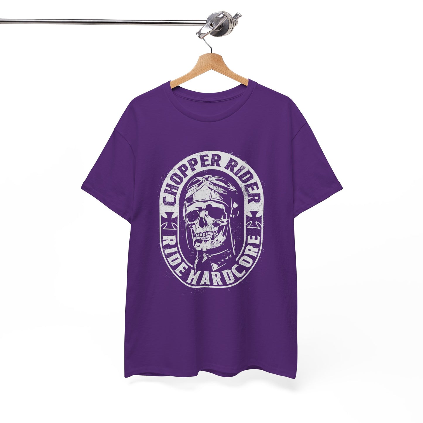 Chopper Rider Motorcycle Tee - Gildan® 5000 Heavy Cotton™, Durable Comfort for Every Ride
