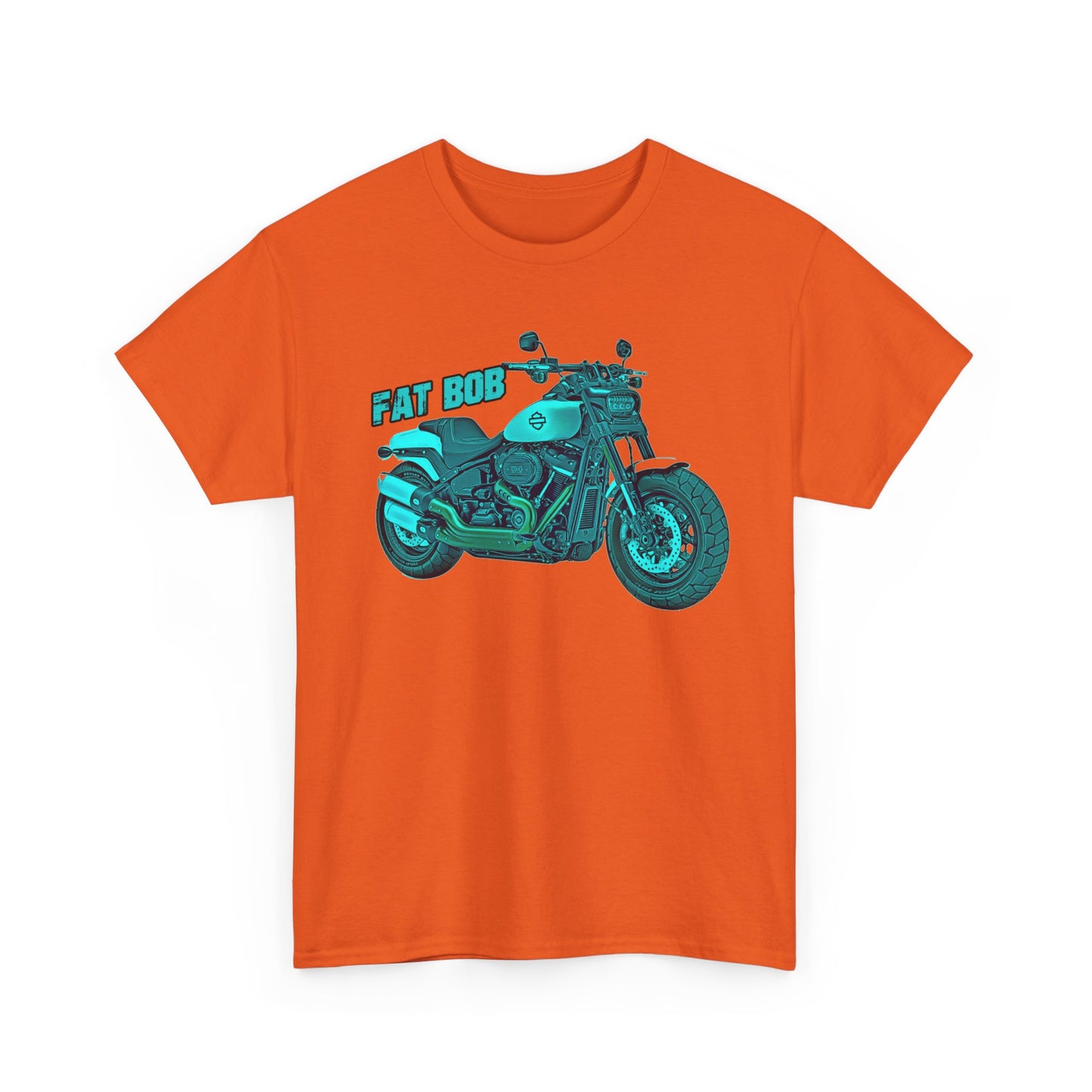 Harley Davidson Fatbob T-Shirt - Gildan® 5000 Heavy Cotton™, Stylish & Durable for Motorcycle Lovers