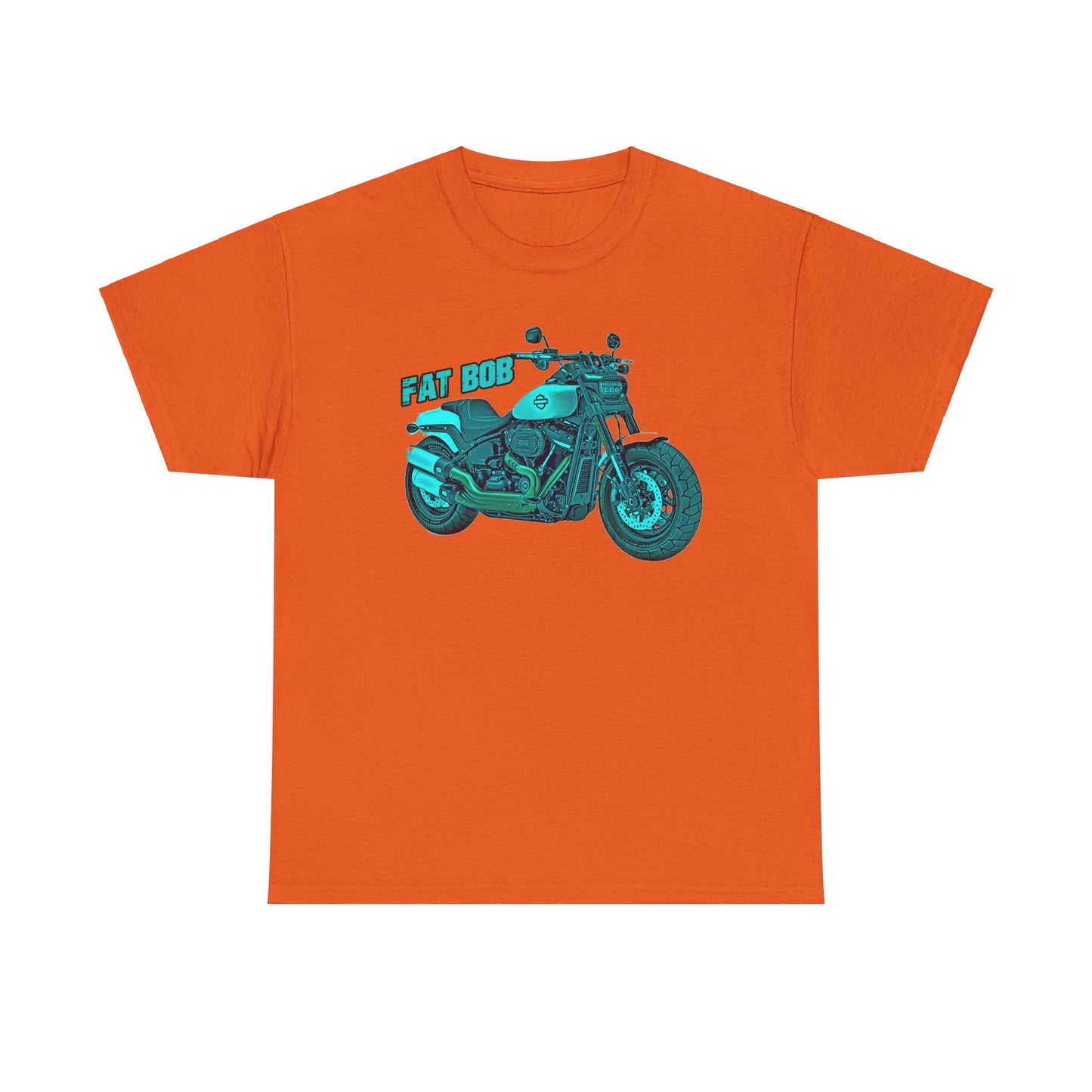 Harley Davidson Fatbob T-Shirt - Gildan® 5000 Heavy Cotton™, Stylish & Durable for Motorcycle Lovers
